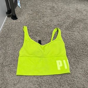 lime green sports bra unworn